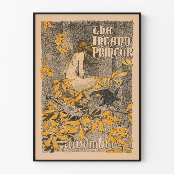 Vintage poster The Inland Printer November - Artistic and nature illustration