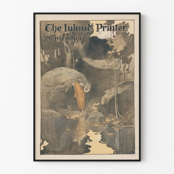 Vintage poster The Inland Printer September for wall decoration