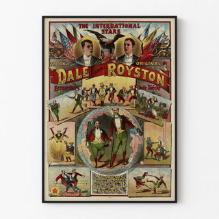 Vintage poster Dale and Royston - International eccentric performers