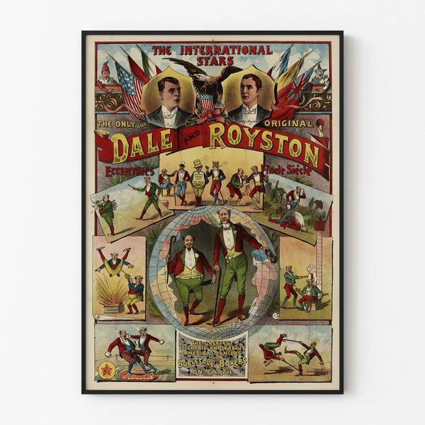 Vintage poster Dale and Royston - International eccentric performers