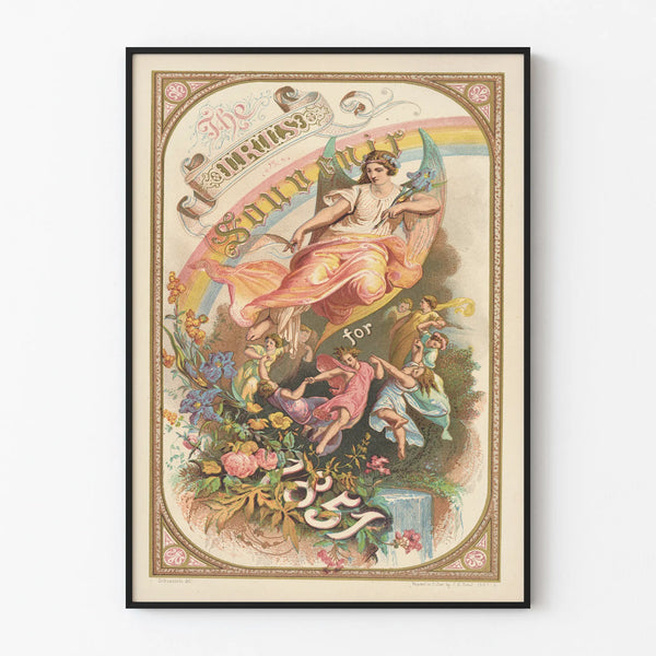 Vintage decorative poster The Iris Souvenir for 1851
