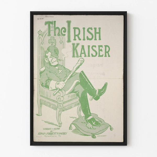 Vintage poster The Irish Kaiser in green