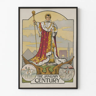 Vintage Napoleon Bonaparte Poster - The January Century