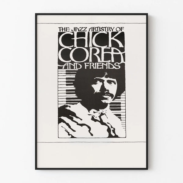 Black and White Jazz Poster of Chick Corea and Friends