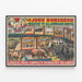 Vintage poster of John Robinson's Grand Menagerie — framed artwork on a wall