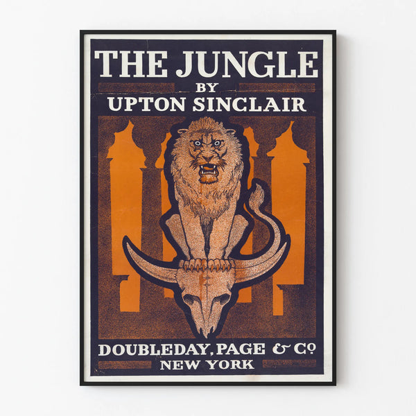Vintage Poster The Jungle by Upton Sinclair - Retro Wall Decoration