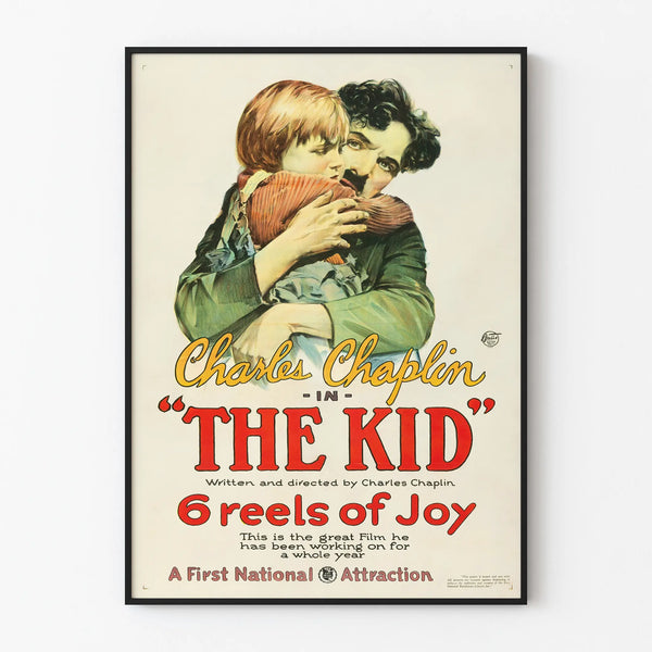 Vintage Charles Chaplin The Kid Poster Wall Decoration
