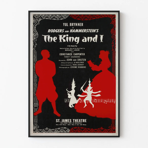 Vintage decorative poster The King and I