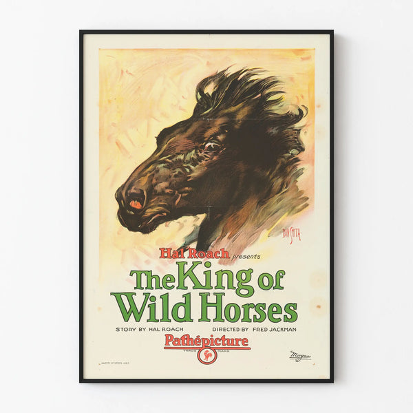 Vintage Poster of Wild Horse - The King of Wild Horses