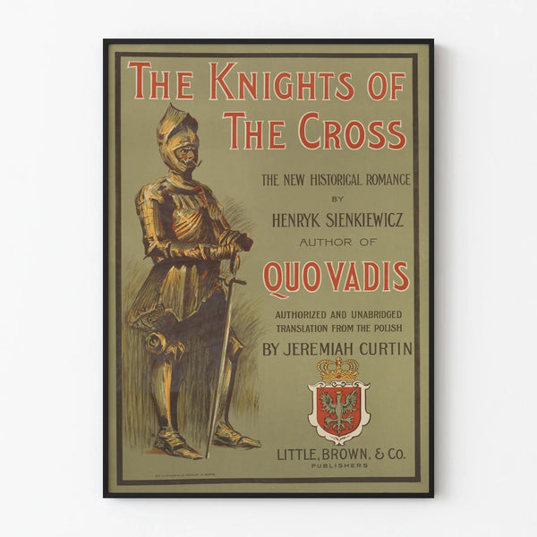 Vintage poster The Knights of The Cross, historic wall decoration