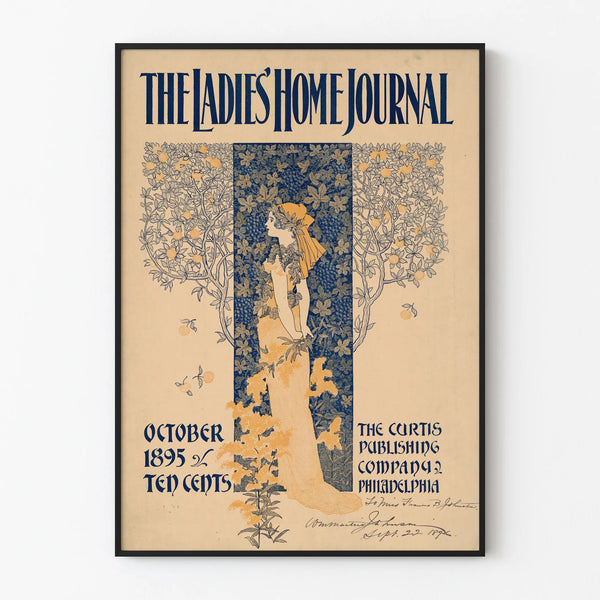 Vintage Poster The Ladies' Home Journal - October 1895