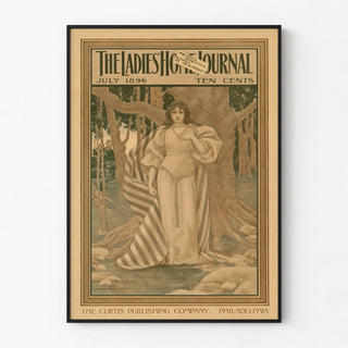 Vintage Poster The Ladies' Home Journal July 1896 Style Maxfield Parrish