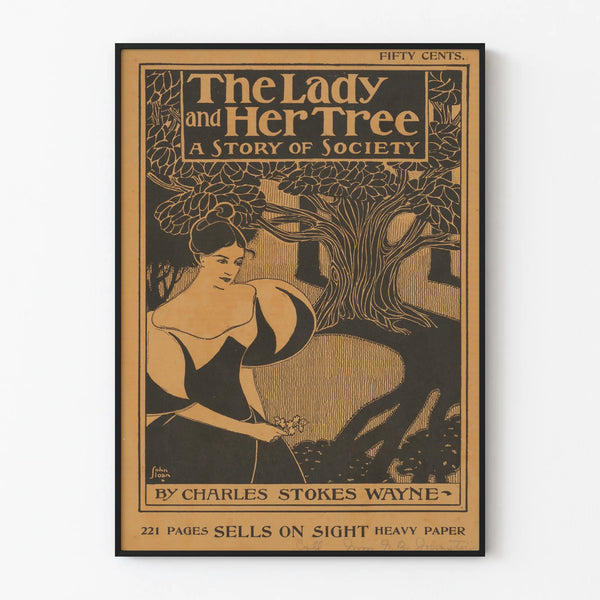 Vintage poster wall decoration The Lady and Her Tree