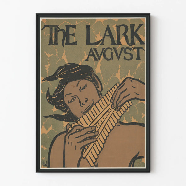 Vintage Artistic Poster The Lark August