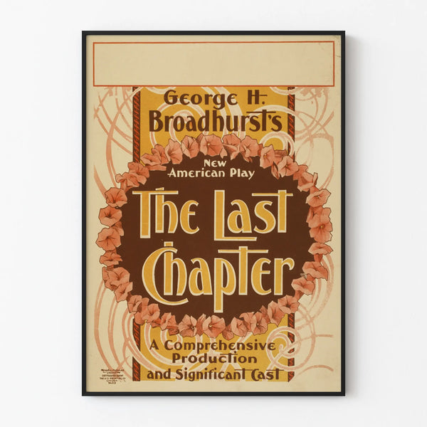 Vintage poster wall decoration The Last Chapter