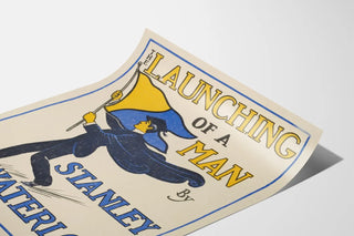 Vintage poster The Launching of a Man by Stanley Waterloo