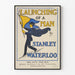 Vintage poster The Launching of a Man by Stanley Waterloo