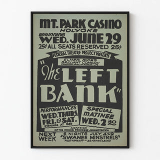 Vintage poster The Left Bank Mt. Park Casino Holyoke