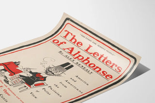 Vintage poster 'The Letters of Alphonse' by Alex Kenealy