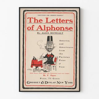 Vintage poster 'The Letters of Alphonse' by Alex Kenealy