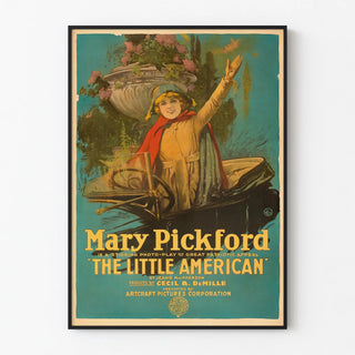 Vintage cinema poster The Little American