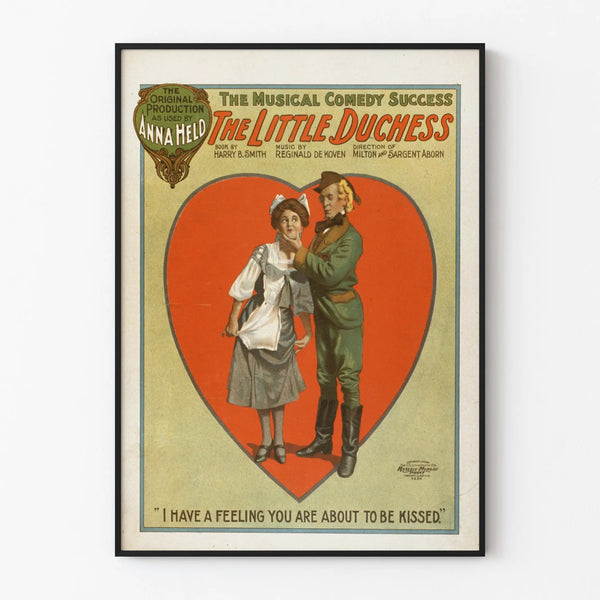 Vintage poster The Little Duchess - Musical theater wall decoration