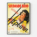 Vintage film poster Sjudande Blod with female portrait