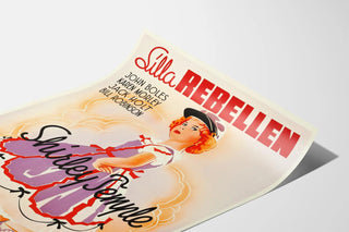 Vintage Poster for the Film The Littlest Rebel featuring Shirley Temple