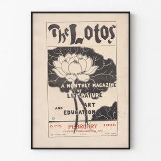 Vintage Poster The Lotos - Art and Literature Magazine