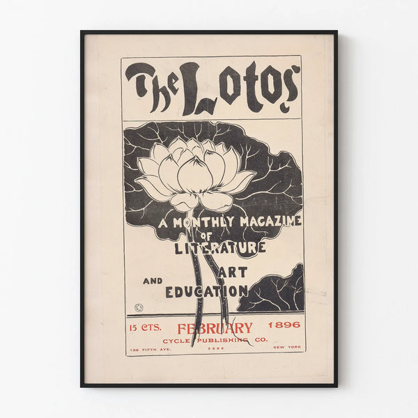 Vintage Poster The Lotos - Art and Literature Magazine