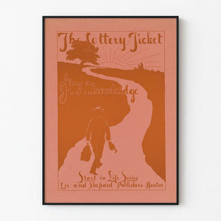 Vintage poster The Lottery Ticket by J.T. Trowbridge