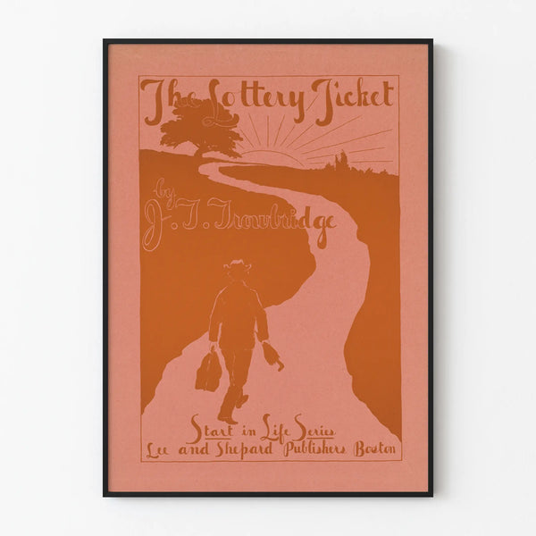 Vintage poster The Lottery Ticket by J.T. Trowbridge
