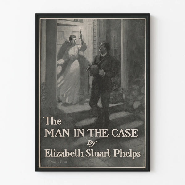 Vintage poster The Man in the Case by Elizabeth Stuart Phelps