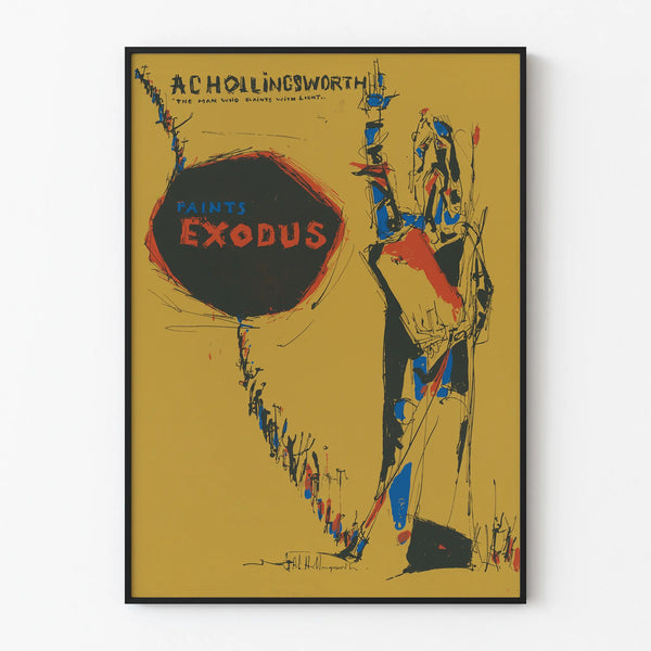 Artistic poster A. C. Hollingsworth Paints Exodus - Modern wall decoration