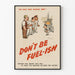 Retro poster on fuel waste - Don’t be Fuel-ish