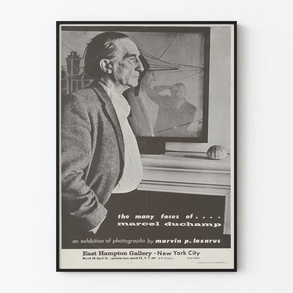 Artistic poster tribute to Marcel Duchamp - Photographs by Marvin P. Lazarus
