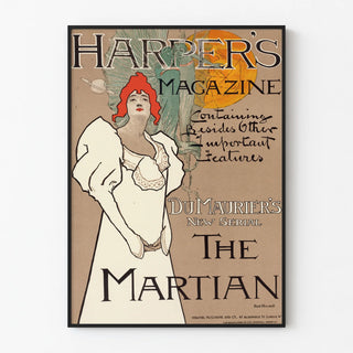Vintage Poster Harper's Magazine The Martian