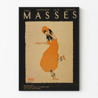Vintage poster The Masses December 1915 fashion illustration of the 1910s