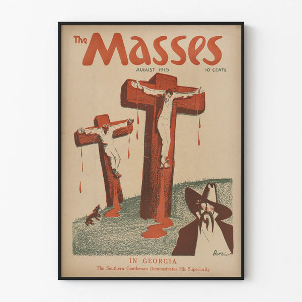 Vintage Poster The Masses - Illustration 1915 for Wall Decoration