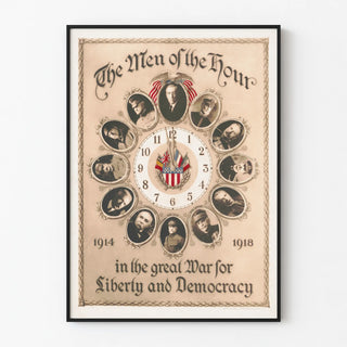 Historical Poster 'The Men of the Hour' Great War 1914-1918