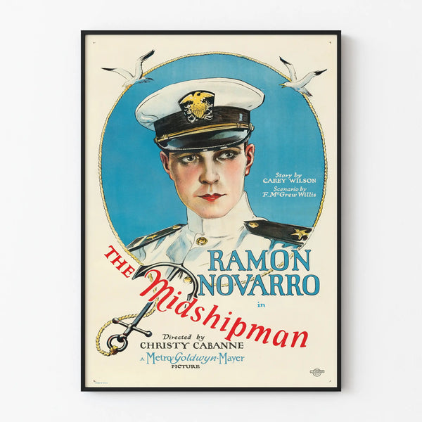 Vintage Military Poster The Midshipman Wall Decoration