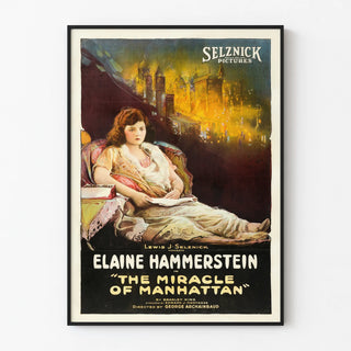 Vintage Poster The Miracle of Manhattan with Elaine Hammerstein