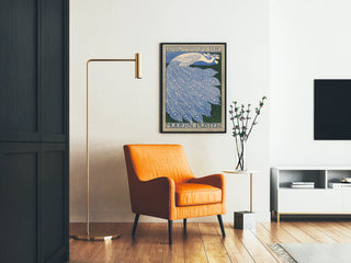 Stylized Modern Peacock Decorative Poster