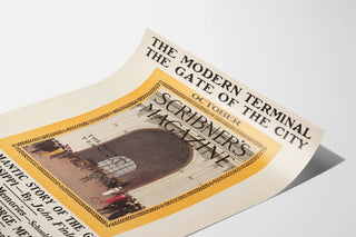 Vintage Poster The Modern Terminal Scribner's Magazine