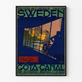 Vintage Poster of the Göta Canal, Sweden