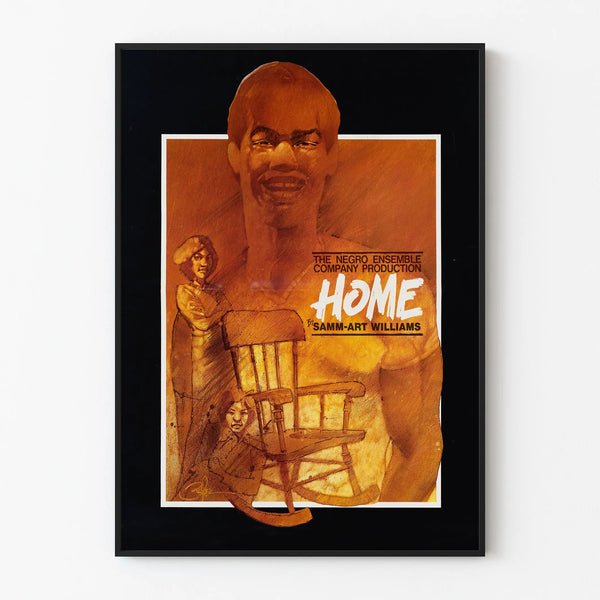Decorative vintage poster Home by Samm-Art Williams
