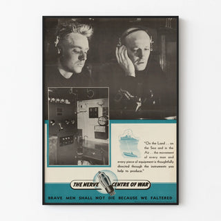 Vintage War Poster « The Nerve Centre of War »