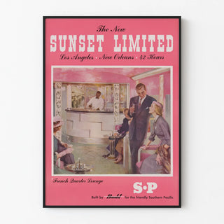 Vintage Poster Sunset Limited French Quarter Lounge