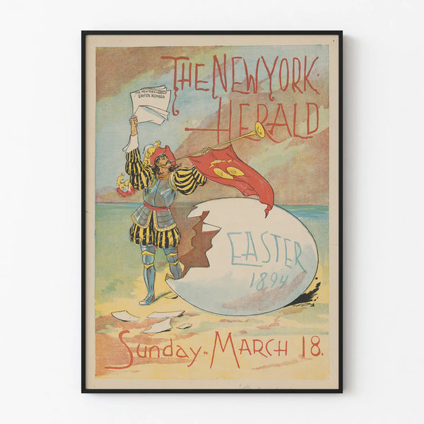 Vintage poster The New York Herald Easter edition 1894