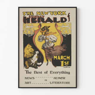 Vintage poster The New York Sunday Herald March 1st